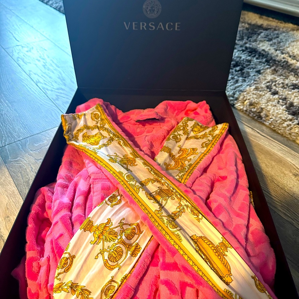 Hot Pink Versace Robe